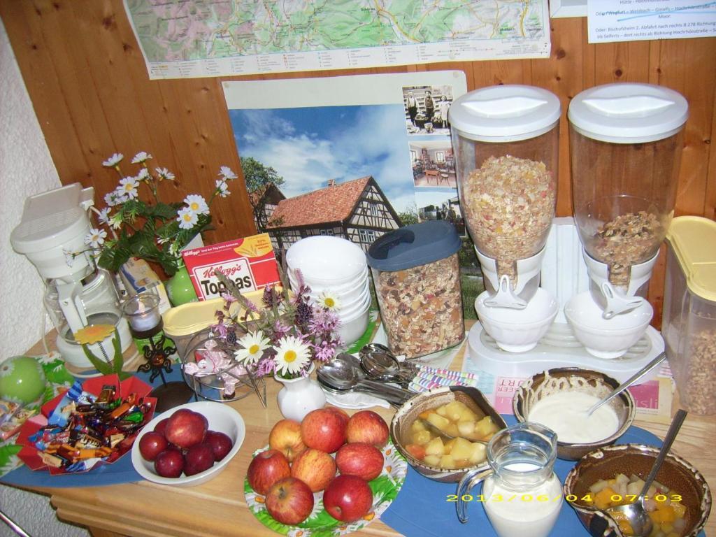 Gaestehaus Hochrhoenblick Schönau an der Brend Extérieur photo